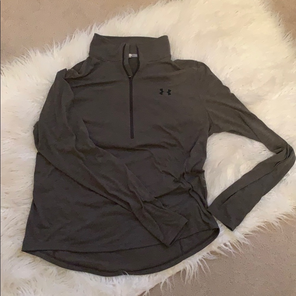 Under Armour quarter zip grey long sleeve